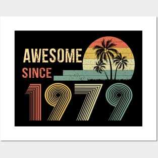 43 Years Old Awesome Since 1979 Gifts 43th Birthday Gift Posters and Art